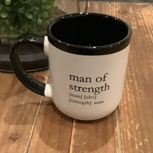 Black and White Mug with Inspirational Text